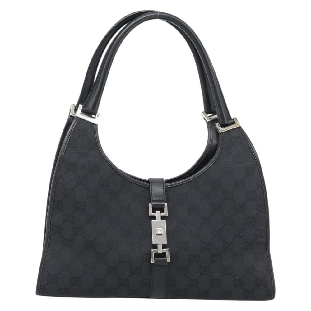 Gucci GG Canvas Jackie Handbag Black